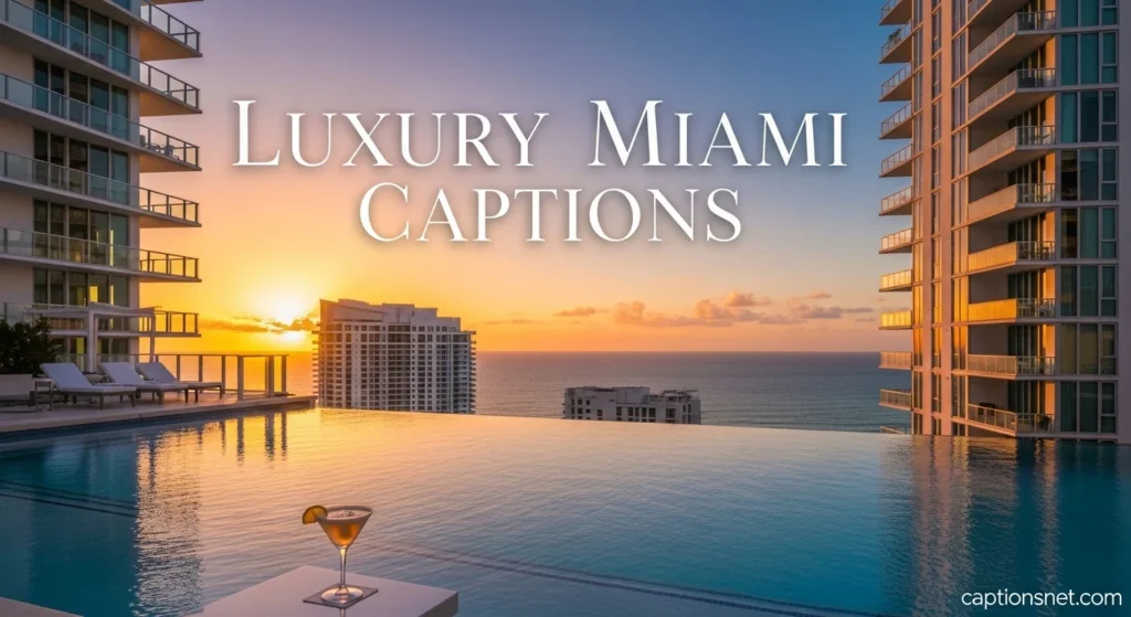 Luxury Miami Captions