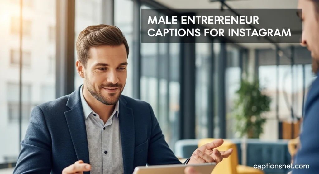 Male Entrepreneur Captions for Instagram