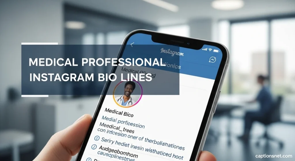 Medical Professional Instagram Bio Lines