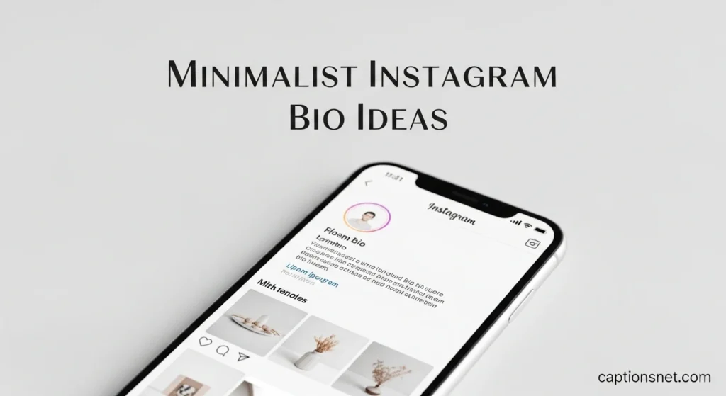 Minimalist Instagram Bio Ideas