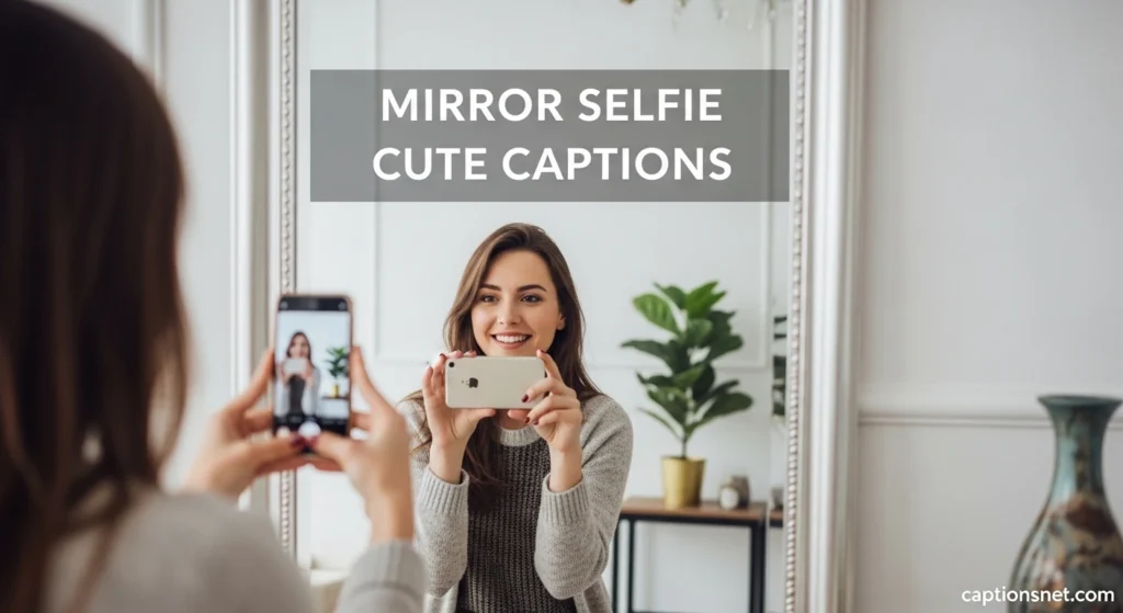 Mirror Selfie Cute Captions