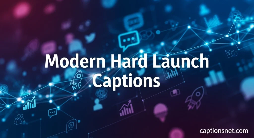 Modern Hard Launch Captions