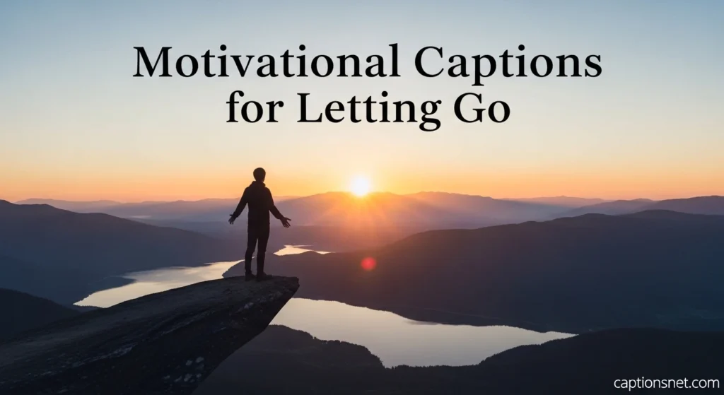 Motivational Captions for Letting Go