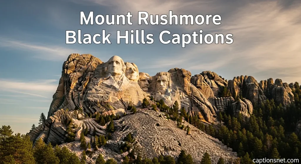 Mount Rushmore Black Hills Captions