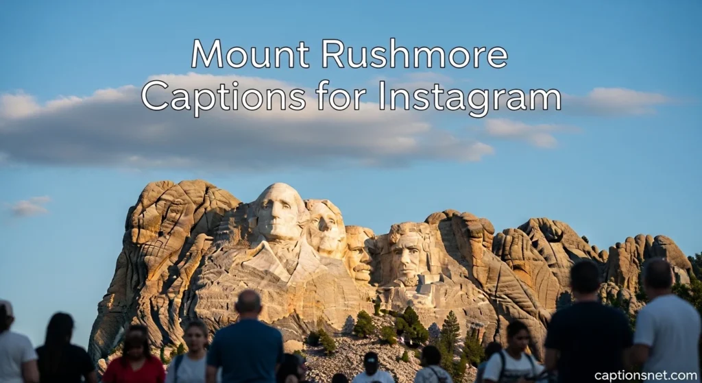 Mount Rushmore Captions for Instagram