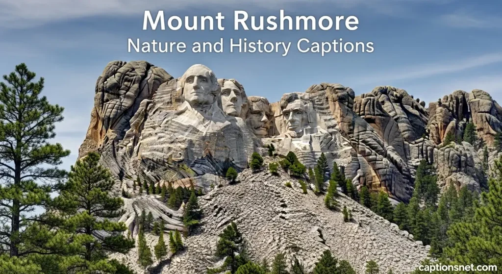 Mount Rushmore Nature and History Captions