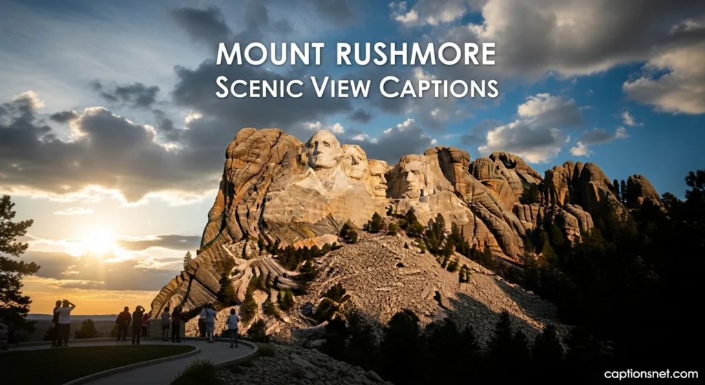 Mount Rushmore Scenic View Captions
