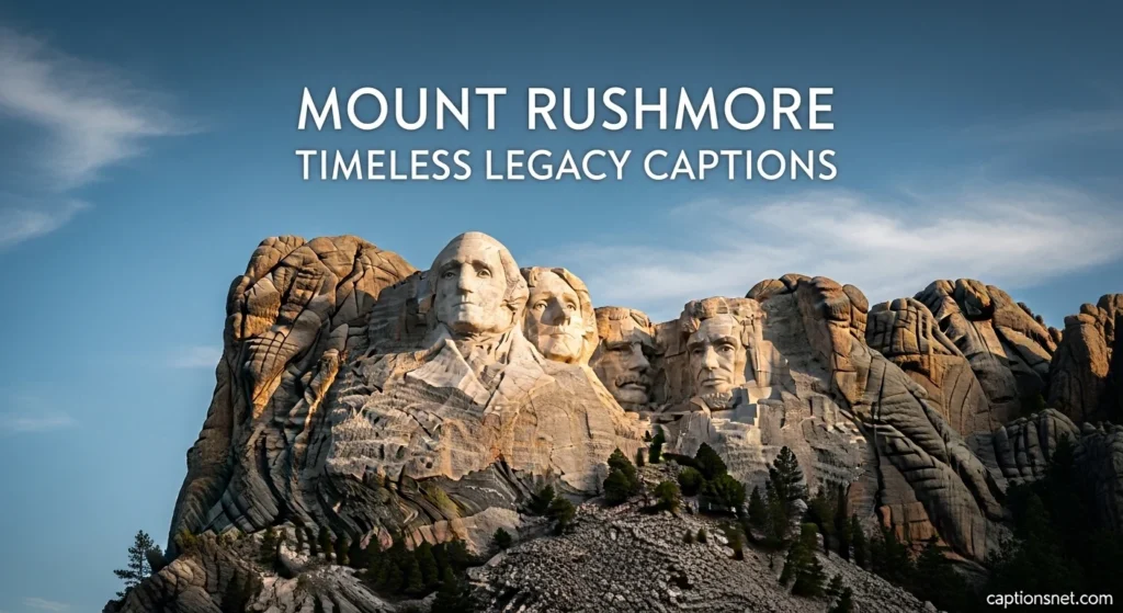 Mount Rushmore Timeless Legacy Captions