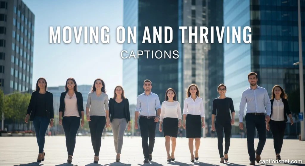 Moving On and Thriving Captions