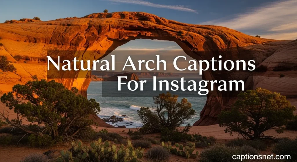 Natural Arch Captions For Instagram