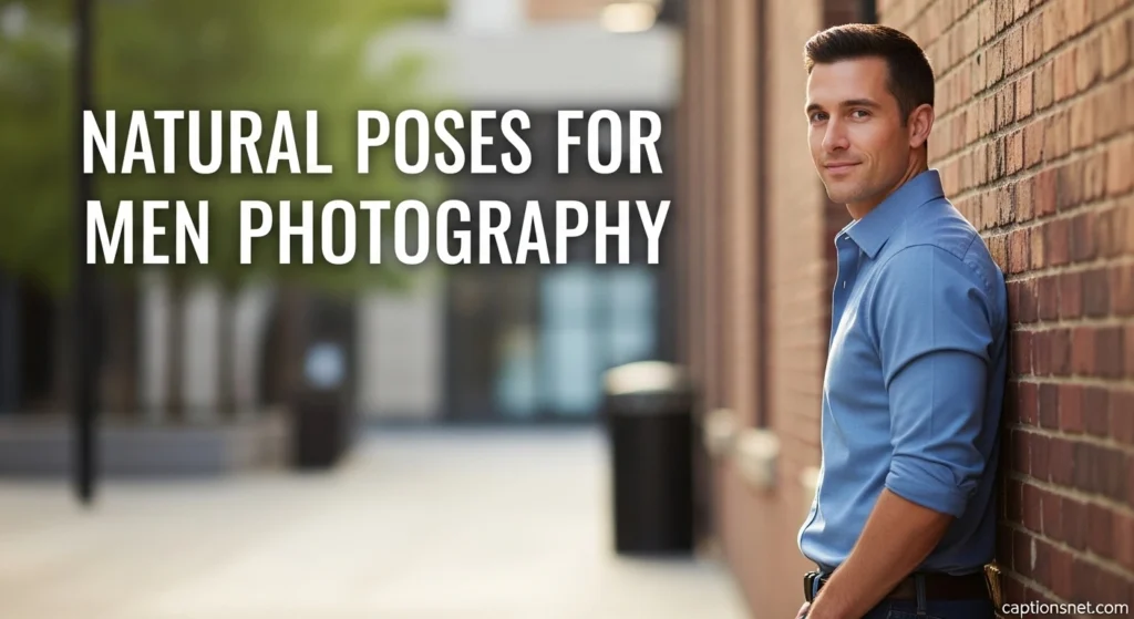 Natural Poses for Men Photography
