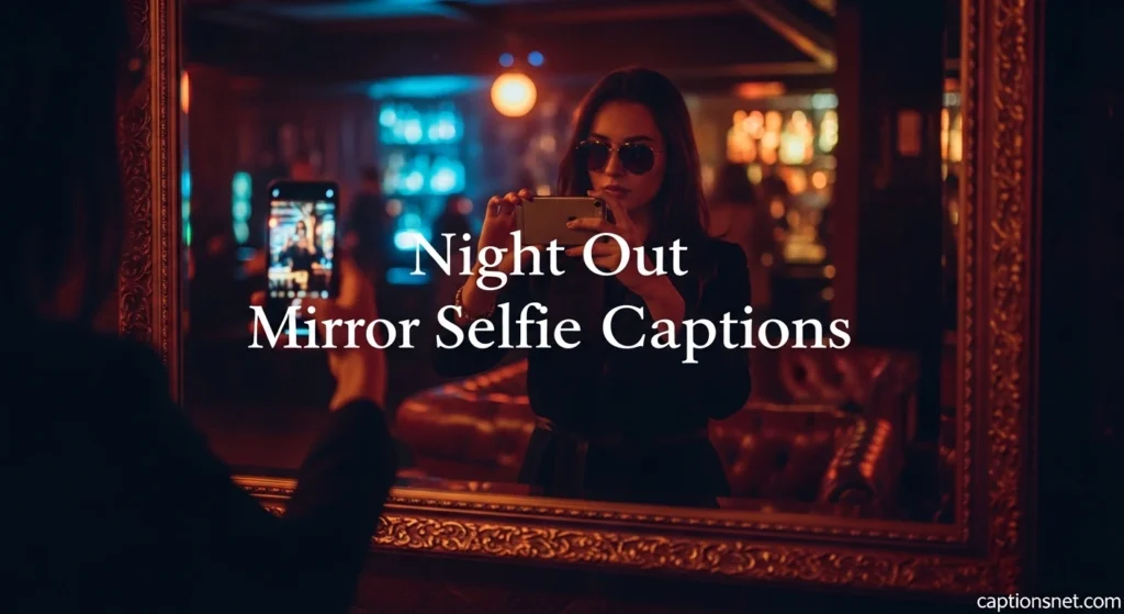 Night Out Mirror Selfie Captions