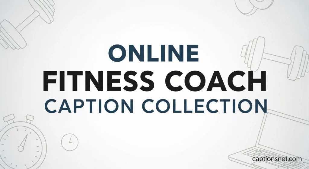 Online Fitness Coach Caption Collection