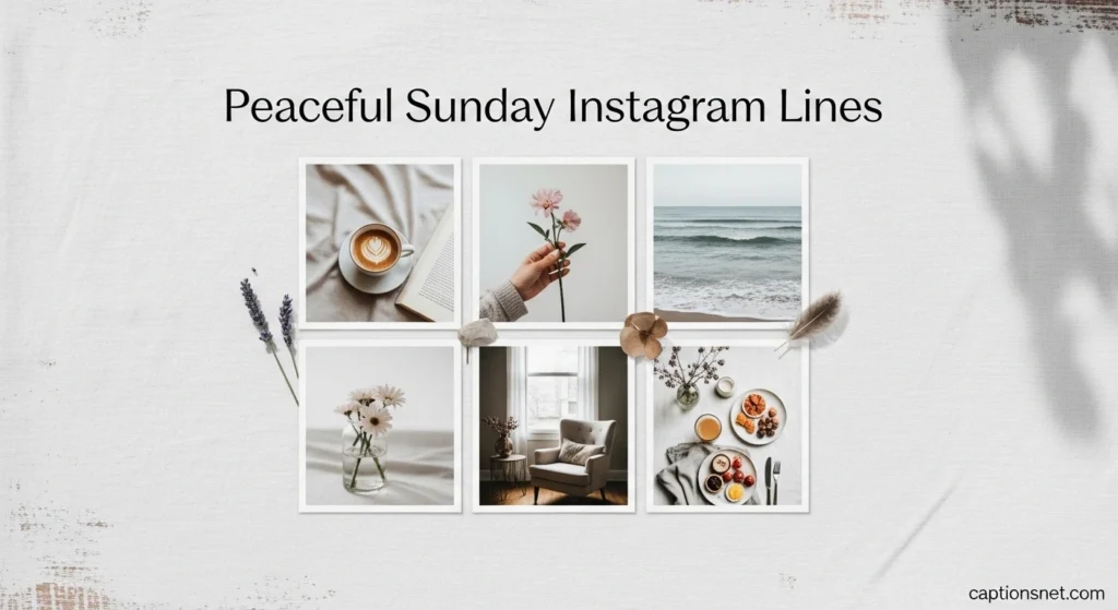 Peaceful Sunday Instagram Lines