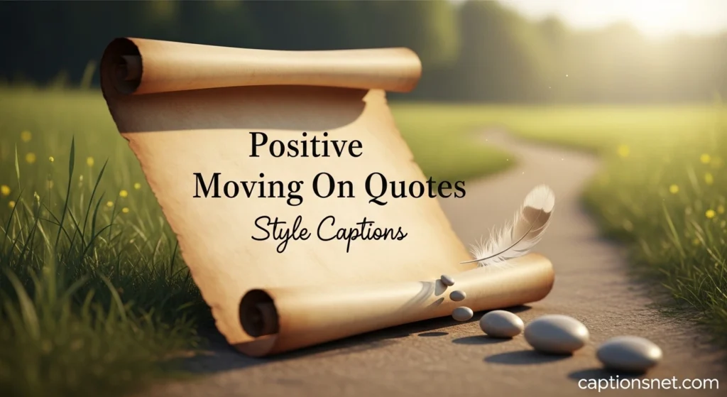 Positive Moving On Quotes Style Captions
