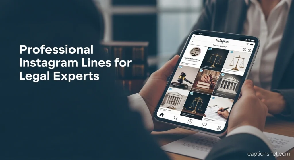 Professional Instagram Lines for Legal Experts