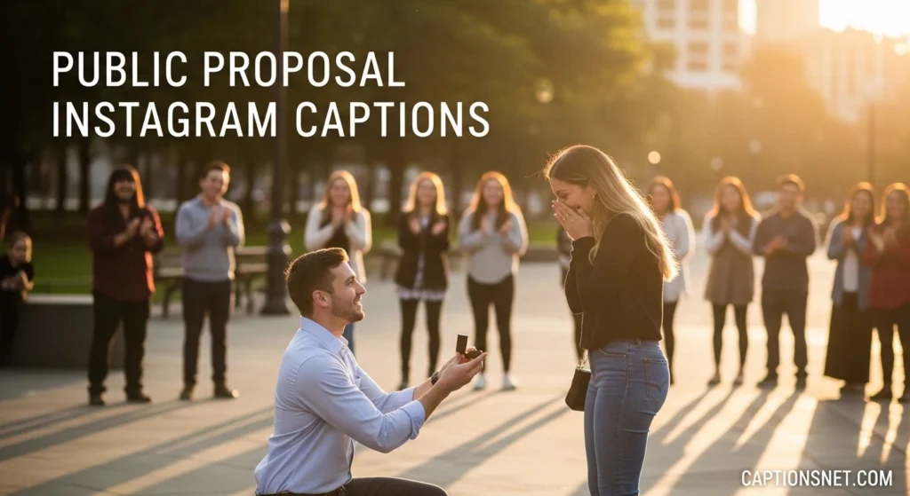 Public Proposal Instagram Captions