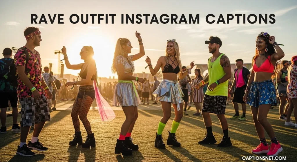 Rave Outfit Instagram Captions