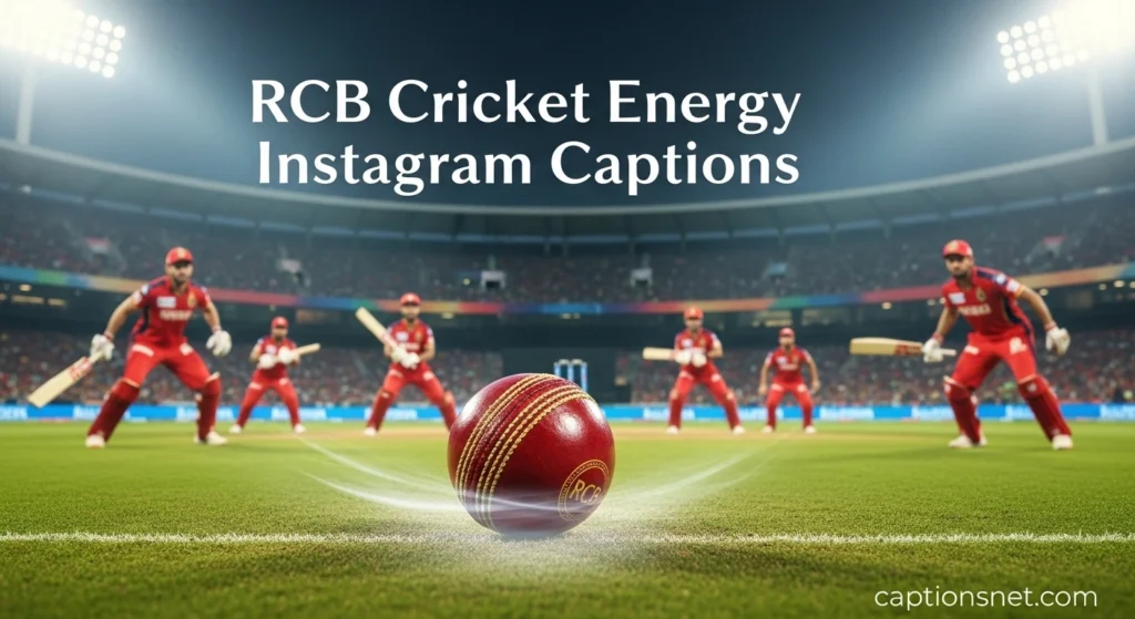 RCB Cricket Energy Instagram Captions