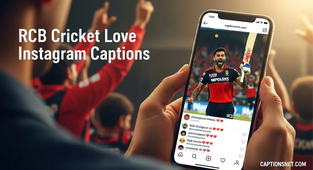 RCB Cricket Love Instagram Captions