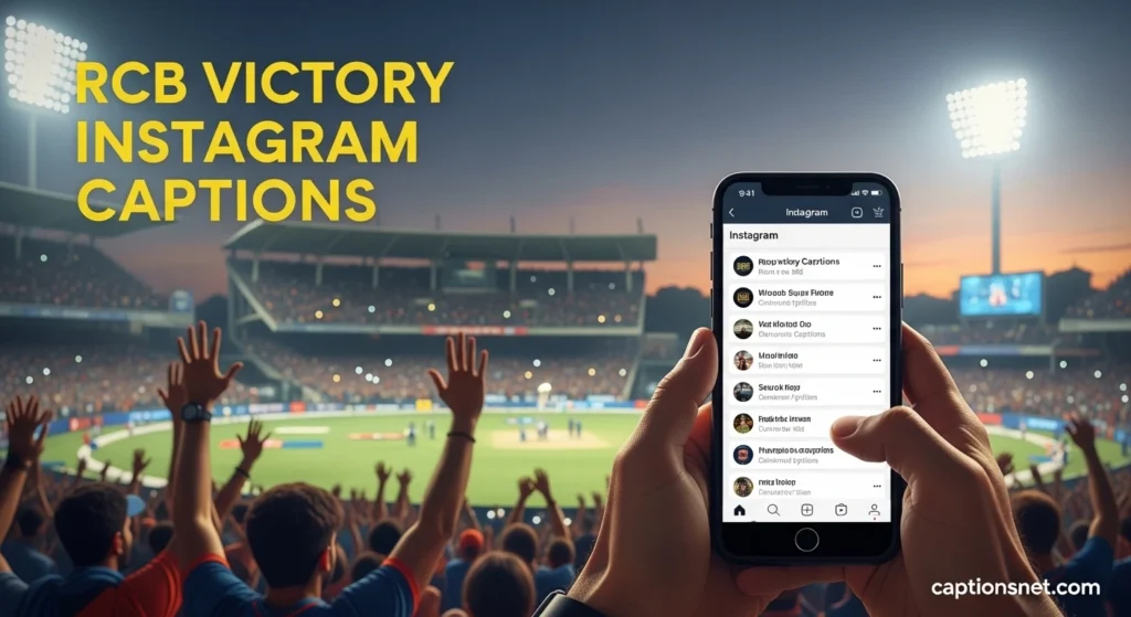 RCB Victory Instagram Captions