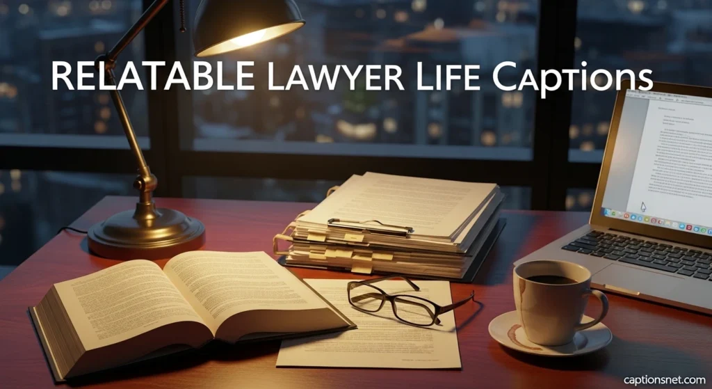 Relatable Lawyer Life Captions