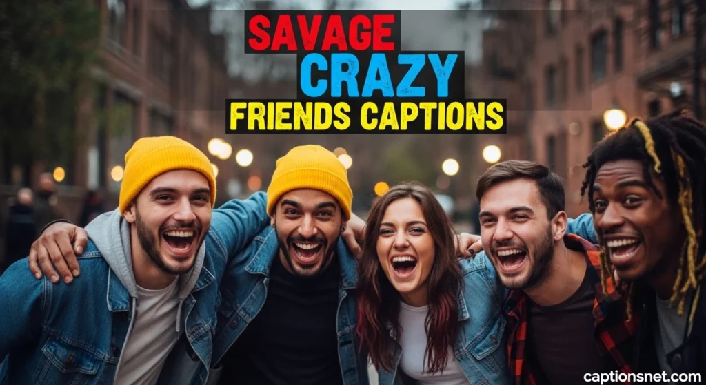 Savage Crazy Friends Captions