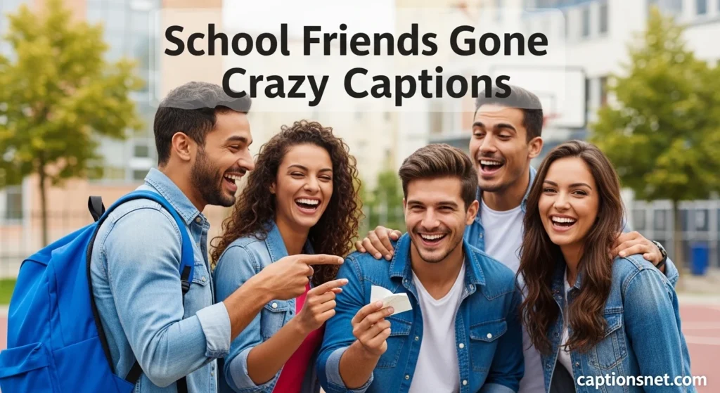 School Friends Gone Crazy Captions