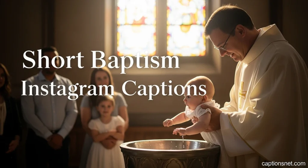 Short Baptism Instagram Captions