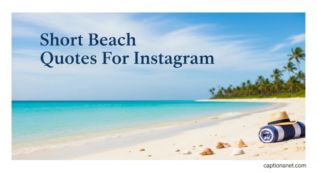 Short Beach Quotes For Instagram