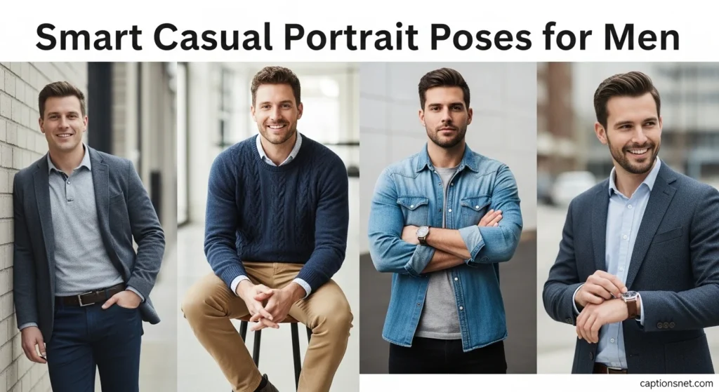 Smart Casual Portrait Poses for Men