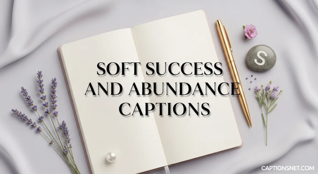 Soft Success And Abundance Captions