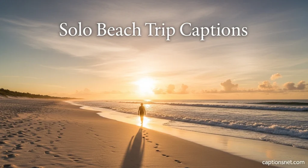 Solo Beach Trip Captions