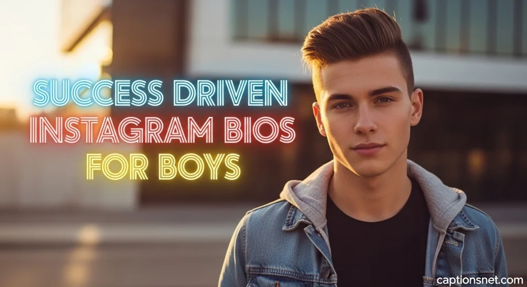 Success Driven Instagram Bios for Boys