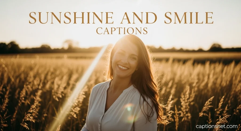Sunshine and Smile Captions