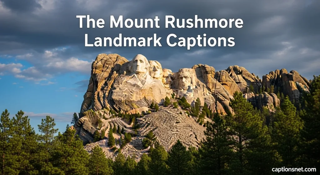The Mount Rushmore Landmark Captions