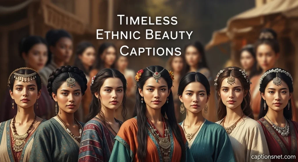 Timeless Ethnic Beauty Captions
