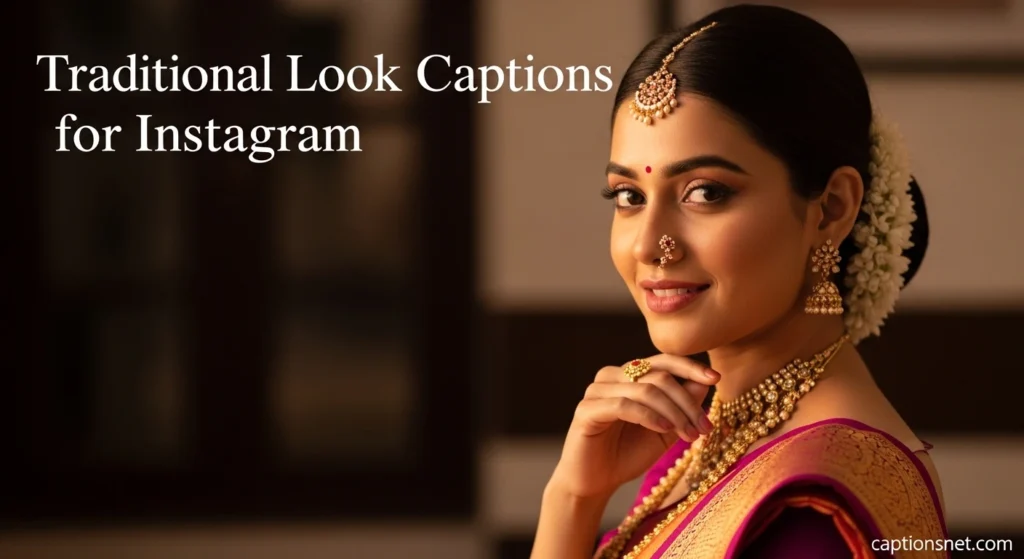 Traditional Look Captions for Instagram