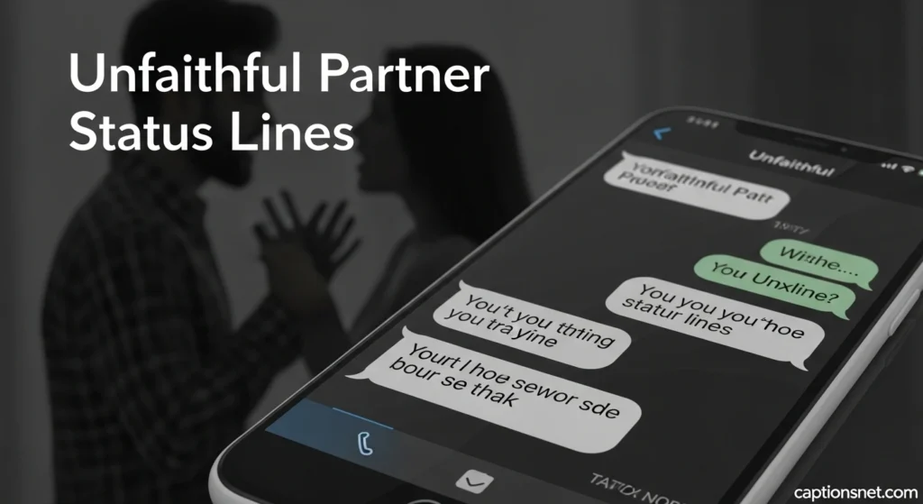 Unfaithful Partner Status Lines