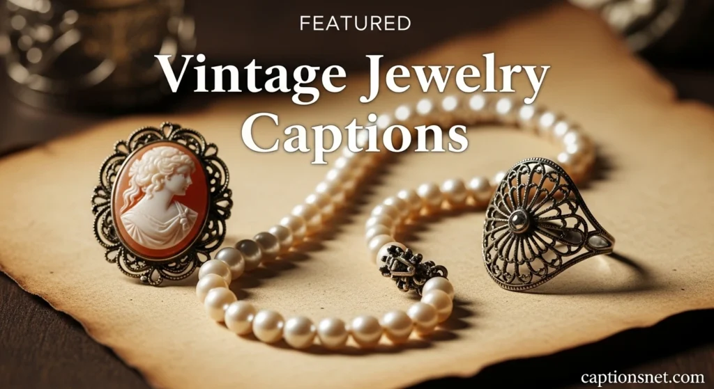 Vintage Jewelry Captions