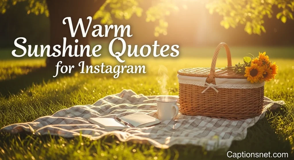 Warm Sunshine Quotes for Instagram