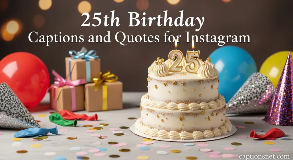 25th Birthday Captions and Quotes for Instagram