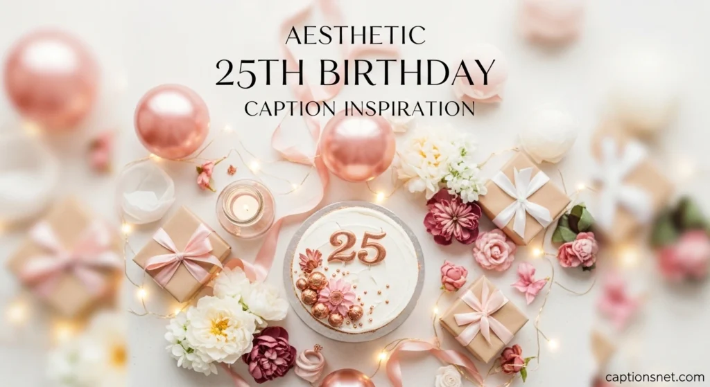 Aesthetic 25th Birthday Caption Inspiration