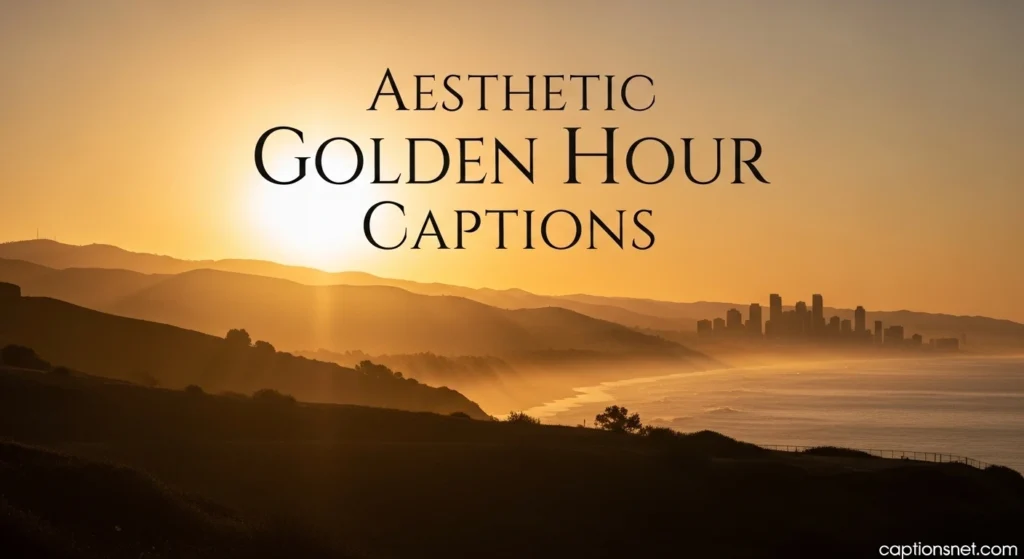 Aesthetic Golden Hour Captions