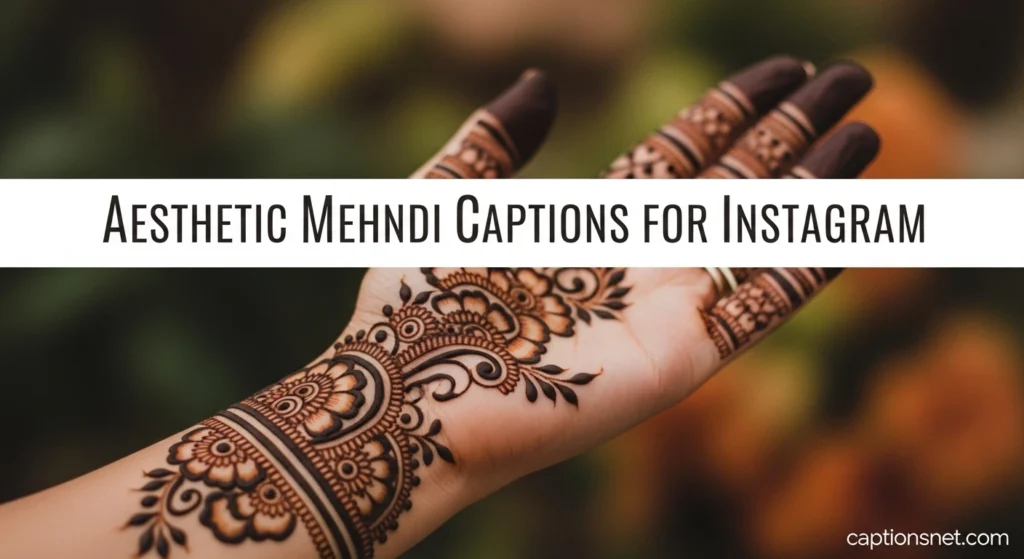 Aesthetic Mehndi Captions for Instagram