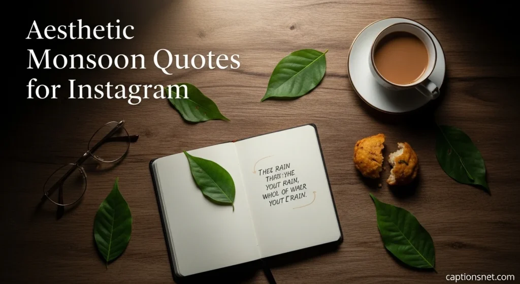 Aesthetic Monsoon Quotes for Instagram