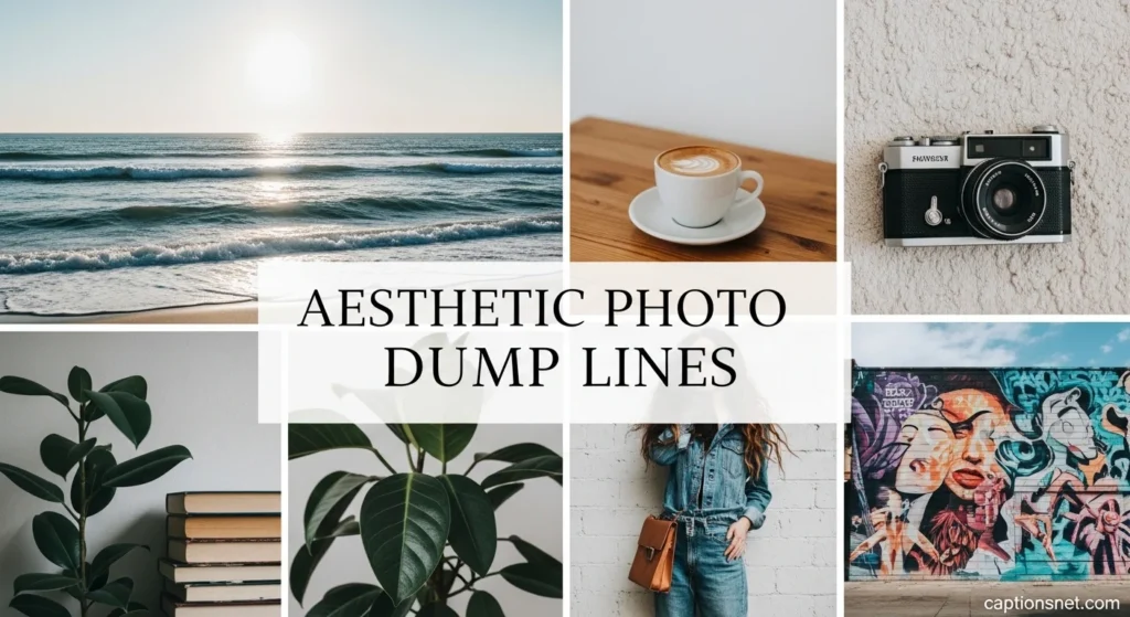 Aesthetic Photo Dump Lines