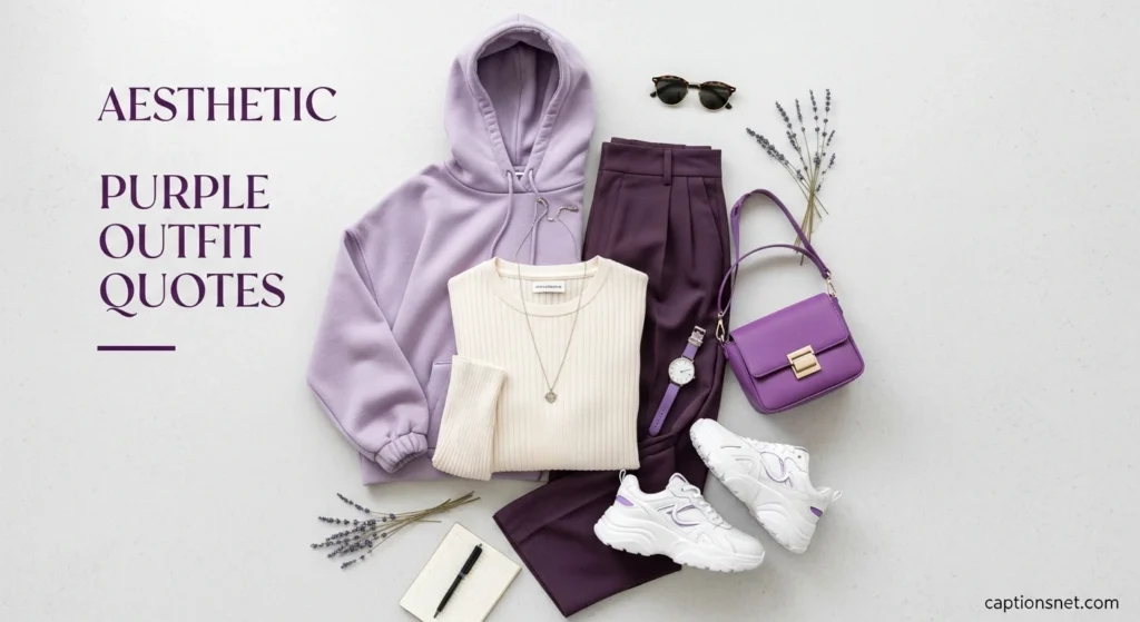 Aesthetic Purple Outfit Quotes