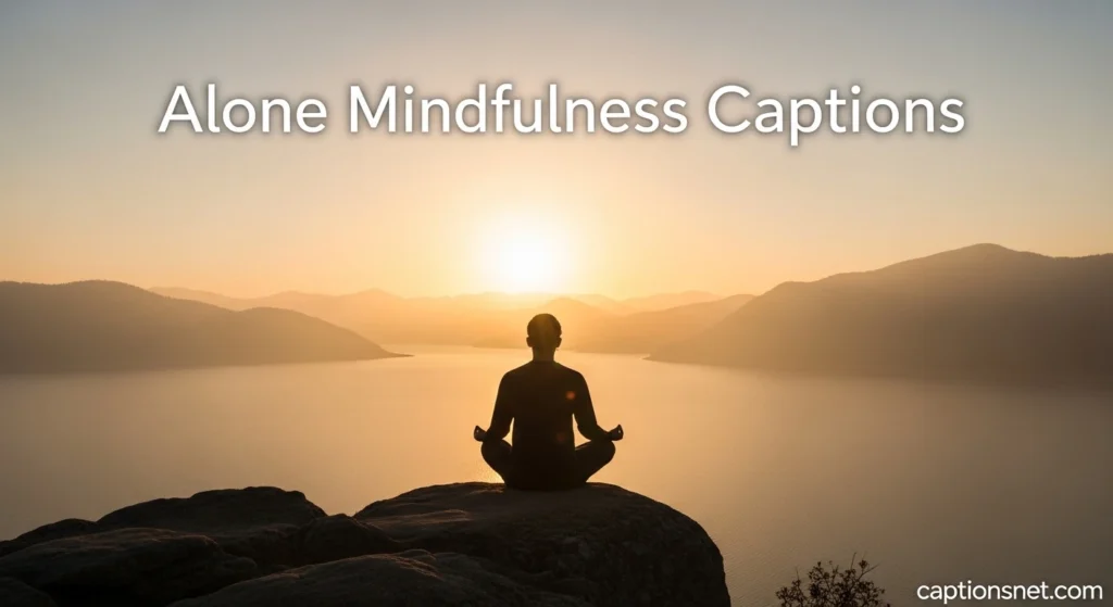Alone Mindfulness Captions
