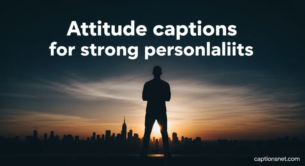Attitude captions for strong personalities